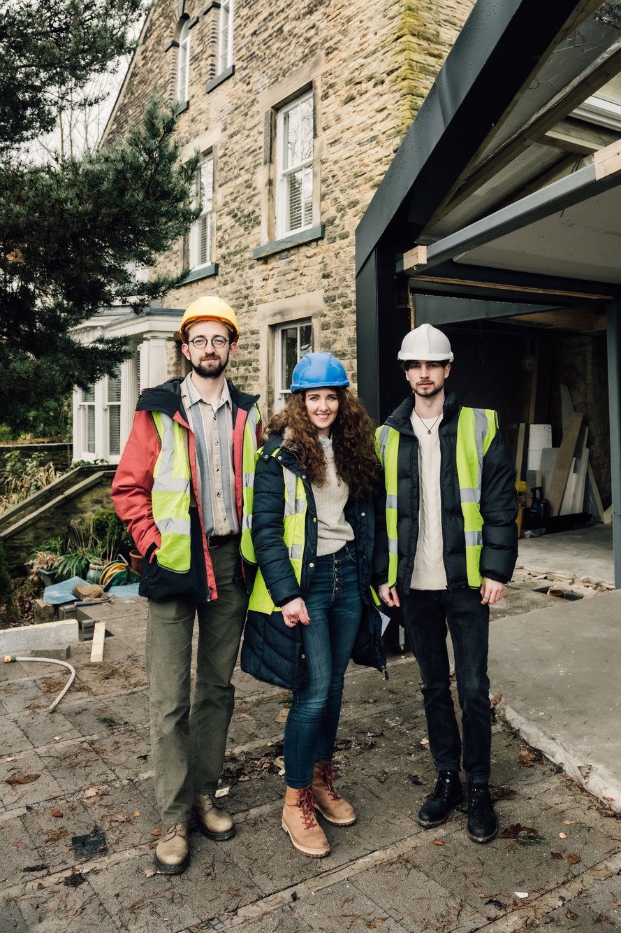 On site during construction